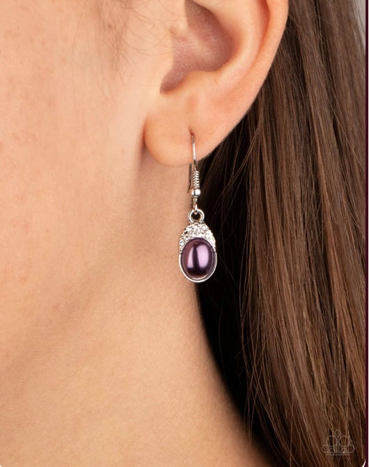 Paparazzi - How Fancy - Purple Earrings