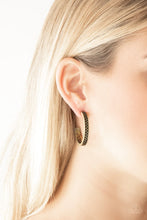 Load image into Gallery viewer, Paparazzi - Rugged Retro - Brass Earrings
