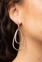 Load image into Gallery viewer, Paparazzi - Dropping Drama - Gold Hoop Earrings
