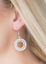Load image into Gallery viewer, Paparazzi - Wreathed in Radiance - White Earrings
