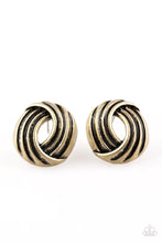 Load image into Gallery viewer, Paparazzi - Rare Refinement - Brass Earrings
