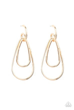 Load image into Gallery viewer, Paparazzi - Dropping Drama - Gold Hoop Earrings
