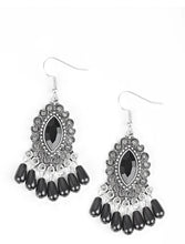 Load image into Gallery viewer, Paparazzi - Private Villa - Black Earrings
