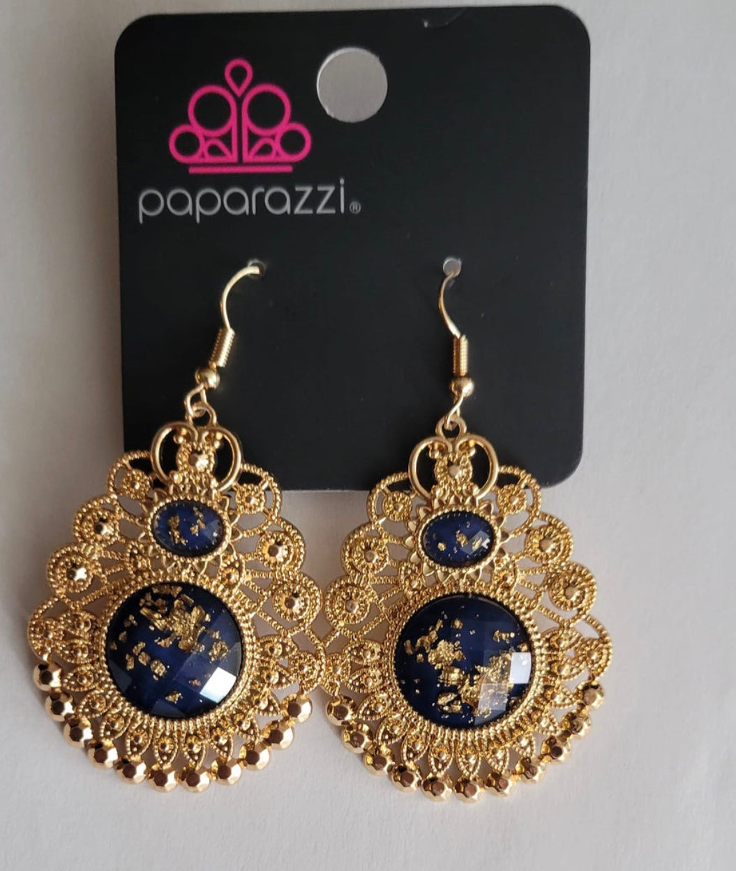 Paparazzi Basically Beaded Brass Fashion Fix Exclusive Earrings